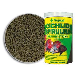 TROPICAL Cichlid Spirulina Medium Sticks haltáp, 250 ml