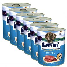 Happy Dog Wild Pur Sweden/vadhús,  6 x 800g