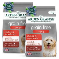 ARDEN GRANGE GF Puppy/Junior Chicken & Superfoods 2 x 12 kg