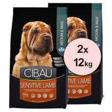 Farmina MO SP CIBAU dog SENSITIVE Lamb MEDIUM & MAXI 2 x 12 kg