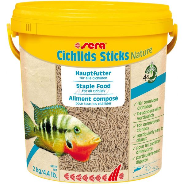 sera Cichlids Sticks Nature 10 L / 2 kg