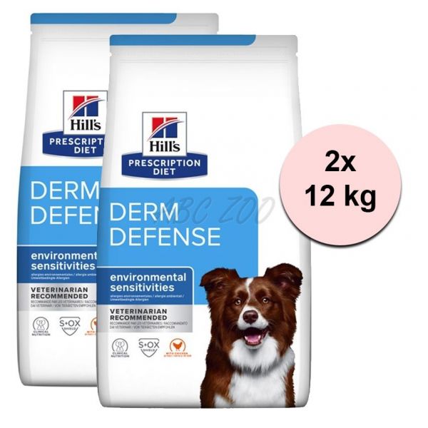 Hill's Prescription Diet Canine Derm Defense 2 x 12 kg