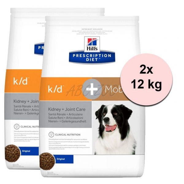 Hill's Prescription Diet Canine k/d+Mobility 2 x 12kg