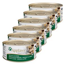 Applaws Cat - konzerv macskáknak tonhallal és tengeri moszattal, 6 x 70g