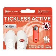 TICKLESS ACTIVE &uacute;jrat&ouml;lthető ultrahangos repellens embereknek - piros