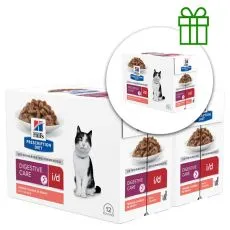 Hill's Prescription Diet Feline i/d AB+ lazac 12 x 85 g, 2+1 GR&Aacute;TISZ
