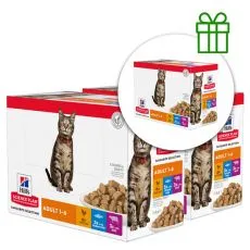 Hill's Science Plan Feline Adult Chicken & Beef & Ocean Fish 12 x 85g, 2+1 GR&Aacute;TISZ
