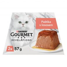 GOURMET Revelations lágy pástétom lazaccal és mártással 2 x 57 g