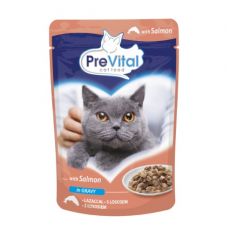 PreVital Cat Kapszula lazaccal szószban 100 g