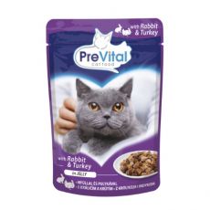 PreVital Cat Kapszula nyúllal és pulykával aszpikban 100 g