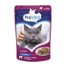 PreVital Cat Kapszula borjúval szószban 100 g