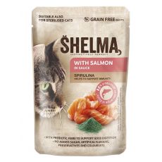 Shelma Cat kapszula lazac-spirulina mártásban 85 g