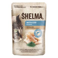 Shelma Cat kapszula tőkehal-spirulina mártásban 85 g