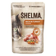 Shelma Cat kapszula pulyka-homoktövis mártásban 85 g