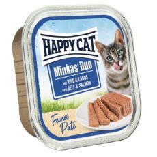 Happy Cat Minkas DUO Paté marhahús és lazac 100 g