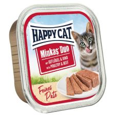 Happy Cat Minkas DUO Paté baromfi és marhahús 100 g