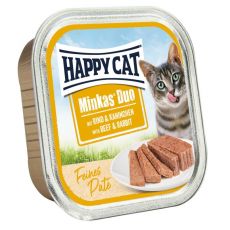 Happy Cat Minkas DUO Paté marhahús és nyúl 100 g