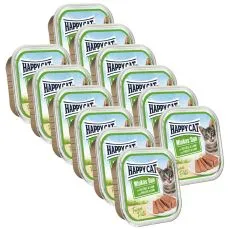 Happy Cat Minkas DUO Pat&eacute; baromfi &eacute;s b&aacute;r&aacute;ny 12 x 100 g