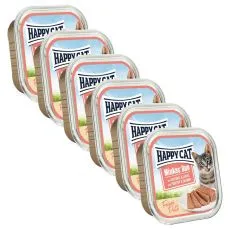 Happy Cat Minkas DUO Pat&eacute; baromfi &eacute;s lazac 6 x 100 g