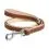Bőr p&oacute;r&aacute;z  Collar Soft - 122cm, 13mm - fekete - b&eacute;zs