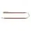 Bőr p&oacute;r&aacute;z  Collar Soft - 122cm, 13mm - fekete - b&eacute;zs