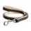 Bőr p&oacute;r&aacute;z  Collar Soft - 122cm, 25mm - fekete - b&eacute;zs