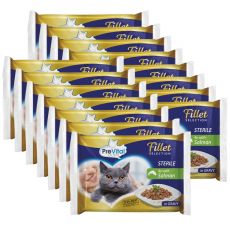 PreVital Fillet Selection Sterile lazac mártásban 60 x 85 g