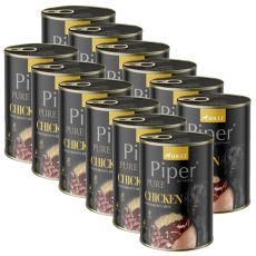 Piper Pure csirkekonzerv barna rizzsel 12 x 400 g