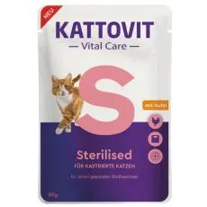 Kattovit Vital Care Sterilised csirke 85 g
