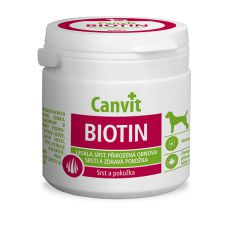 Canvit Biotin - étrend-kiegészítő az egészséges és csillogó szőrért 100 db. / 100 g