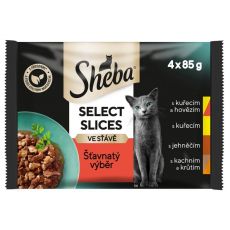 Sheba Select Slices Szaftos válogatás tasakban 4 x 85 g