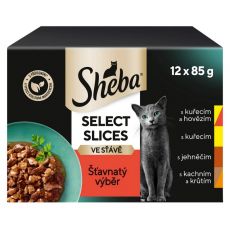 Sheba Select Slices Szaftos válogatás tasakban 12 x 85 g