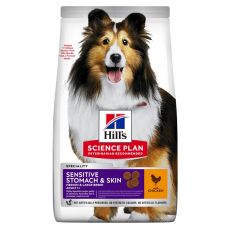 Hill's Science Plan Sensitive Stomach & Skin felnőtt kutyáknak csirkehússal 2,5 kg