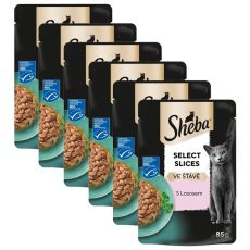 Sheba Select Slices Lazacos tasak lében 6 x 85 g