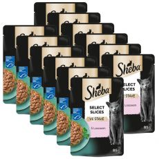 Sheba Select Slices Lazacos tasak lében 12 x 85 g