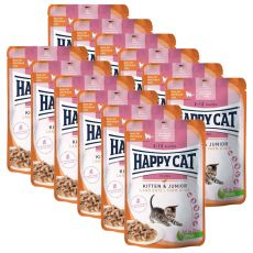 Happy Cat Tasak Kitten & Junior Land Ente 12 x 85 g