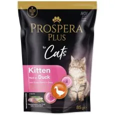 Prospera Plus Cica kacsa &eacute;s z&ouml;ldbab tasakos eledel 85 g