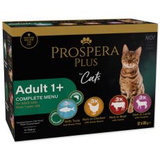 Prospera Plus Adult 1+ tasakos eledel 12 x 85 g