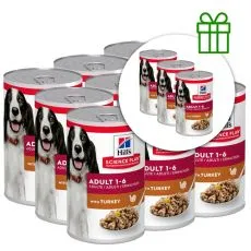 Hill's Science Plan Canine Adult Turkey 370 g, 9+3 GR&Aacute;TISZ