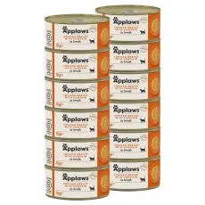Applaws macskakonzerv csirkemellel &eacute;s s&uuml;tőt&ouml;kkel 12 x 70 g