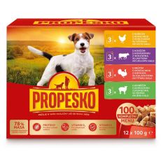 Propesko Dog Alutasak csirke/marha/pulyka/bárány szószban 12 x 100 g