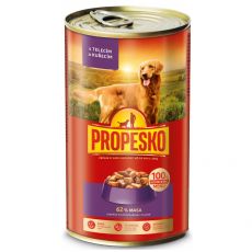 Propesko Dog Konzerv borjúhússal és csirkehússal szószban 1240 g