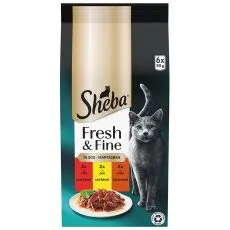 Sheba Fresh & Fine csirke &eacute;s marhah&uacute;s 6 x 50 g