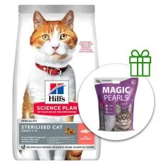 Hill's Science Plan Feline Young Adult Sterilised Cat Salmon 10 kg + macskaalom INGYEN