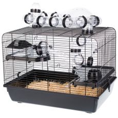 Ketrec hörcsög számára, GALAXY + TERRACE FEKETE