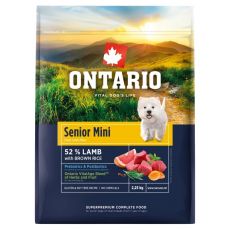 Ontario Senior Mini Lamb & Brown Rice 2,25 kg