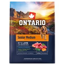 Ontario Senior Medium Lamb & Brown Rice 2,25 kg