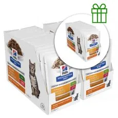 Hill's Prescription Diet Feline c/d Urinary Stress + Metabolic Chicken 12 x 85 g, 2+1 GR&Aacute;TISZ