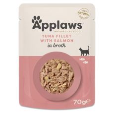 Applaws tasakos eleldel macskáknak tonhallal és lazaccal, levesben 70 g
