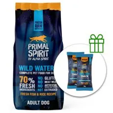 Primal Spirit Dog 70% Wild Waters tengeri hal 12 kg + 2 x jutalomfalat GR&Aacute;TISZ